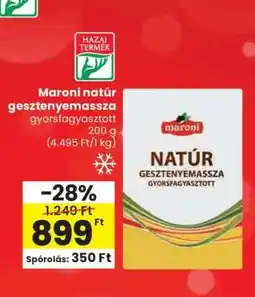 Spar Maroni natúr gesztenyemassza ajánlat