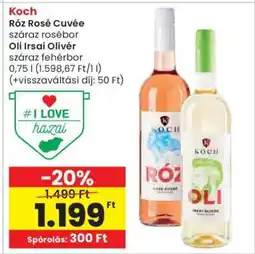 Spar Koch Róz Rosé Cuvée / Oli Irsai Olivér ajánlat