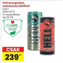 Spar Hell energiaital, szénsavas üdítőital ajánlat