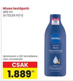 Spar NIVEA testápoló ajánlat