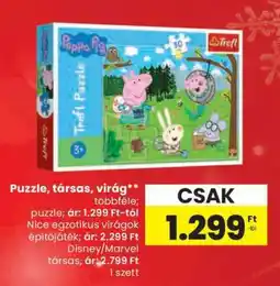 Spar Puzzle, társas, virág ajánlat