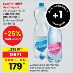 Spar SZENTKIRÁLYI Ásványvíz ajánlat