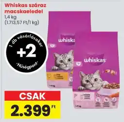 Spar Whiskas száraz macskaeledel ajánlat