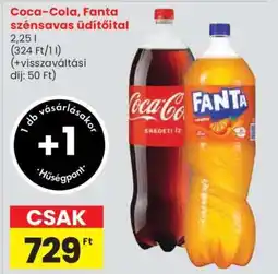 Spar Coca-Cola, Fanta szénsavas üdítőital ajánlat