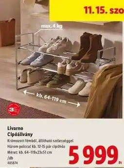 Lidl Livarno Cipőállvány ajánlat