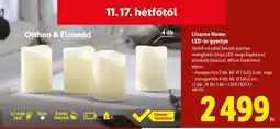 Lidl LIVARNO home LED-es gyertya ajánlat