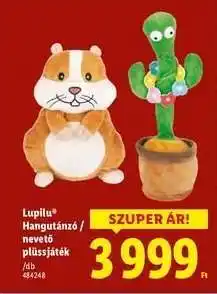 Lidl Lupilu Hangutánzó / nevető plüssjáték ajánlat