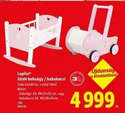 Lidl Lupilu Játék babaágy / babakocsi ajánlat
