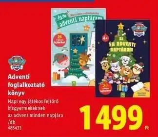 Lidl Adventi foglalkoztató könyv ajánlat