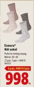 Lidl Esmara Női zokni ajánlat