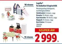 Lidl Lupilu Fa babaház kiegészítők ajánlat