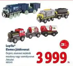 Lidl Lupilu Elemes játékvonat ajánlat