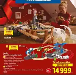 Lidl Lupilu Fa vasút / autópálya-készlet ajánlat