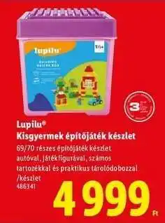 Lidl Lupilu Kisgyermek építőjáték készlet ajánlat
