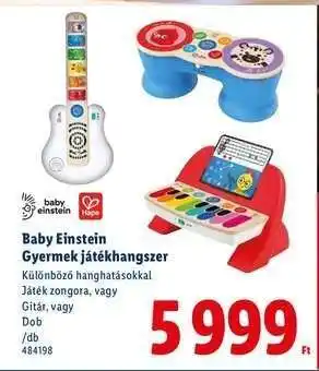 Lidl Baby Einstein Gyermek játékhangszer ajánlat