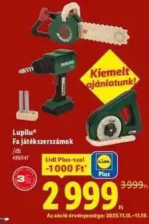 Lidl Lupilu Fa játékszerszámok ajánlat