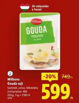 Lidl MILBONA Gouda sajt ajánlat