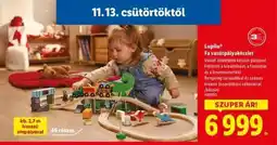 Lidl Lupilu Fa vasútpályakészlet ajánlat