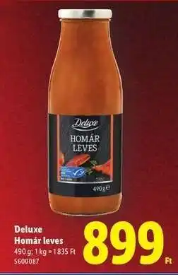 Lidl Deluxe Homár leves ajánlat