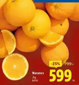 Lidl Narancs ajánlat