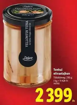 Lidl Tonhal olívaolajban ajánlat