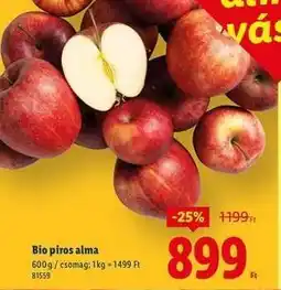 Lidl Bio piros alma ajánlat