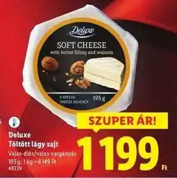 Lidl Deluxe Töltött lágy sajt ajánlat