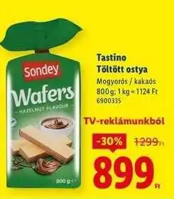 Lidl TASTINO Töltött ostya ajánlat
