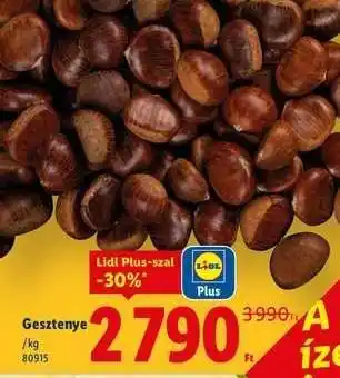 Lidl Gesztenye ajánlat