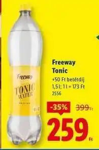 Lidl FREEWAY Tonic ajánlat