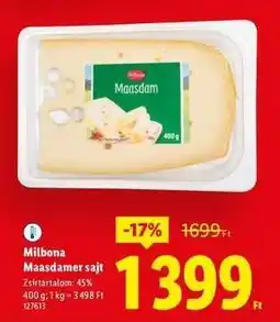 Lidl MILBONA Maasdamer sajt ajánlat