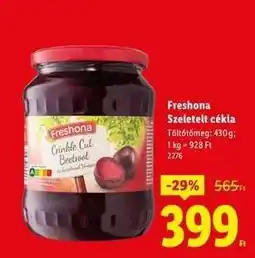Lidl Freshona Szeletelt cékla ajánlat