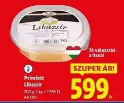 Lidl PRIMFETT Libazsír ajánlat