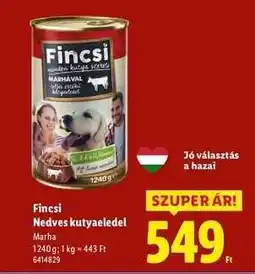 Lidl FINCSI Nedves kutyaeledel ajánlat