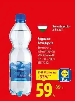 Lidl Saguaro Ásványvíz ajánlat
