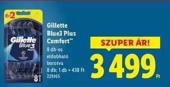 Lidl GILLETTE BLUE3 PLUS COMFORT ajánlat