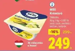 Lidl MILLI﻿﻿ Krémtúró ajánlat