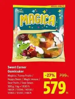 Lidl SWEET CORNER Gumicukor ajánlat