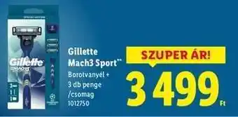 Lidl Gillette Mach3 Sport ajánlat