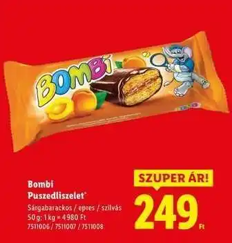 Lidl BOMBI Puszedliszelet ajánlat