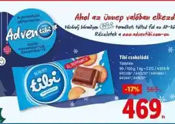 Lidl TIBI Csokoládé ajánlat