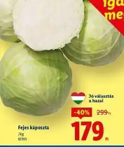 Lidl Fejes káposzta ajánlat