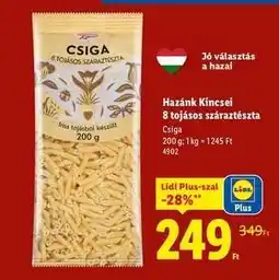 Lidl HAZÁNK KINCSEI 8 tojásos száraztészta ajánlat