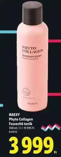 Lidl NAEXY Phyto Collagen Feszesítő tonik ajánlat