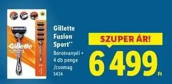 Lidl Gillette Fusion Sport ajánlat