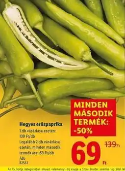 Lidl Hegyes erőspaprika ajánlat
