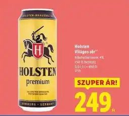 Lidl Holsten Világos sör ajánlat