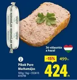 Lidl PIKOK PURE Marhamájas ajánlat