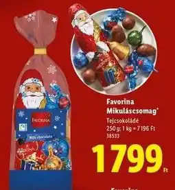 Lidl Favorina Mikuláscsomag ajánlat
