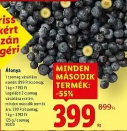 Lidl Áfonya ajánlat